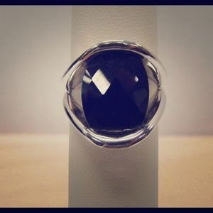 Black CZ Stone Lia Sophia Ring